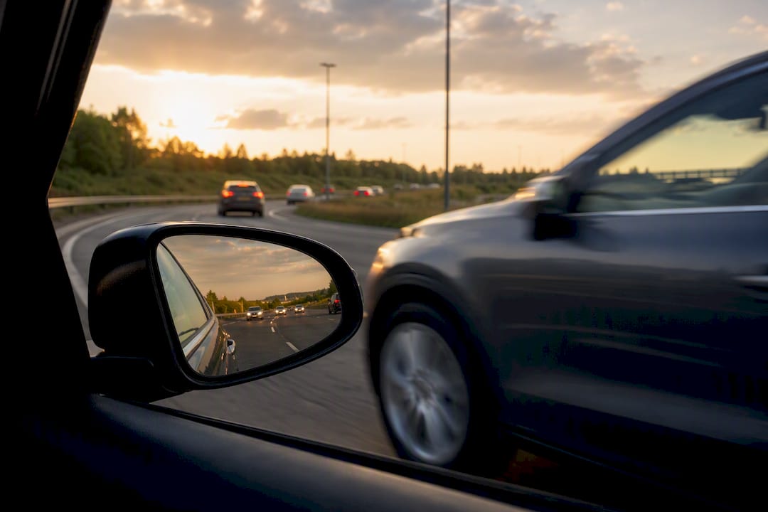 Merging onto busy dual carriageway slip road
