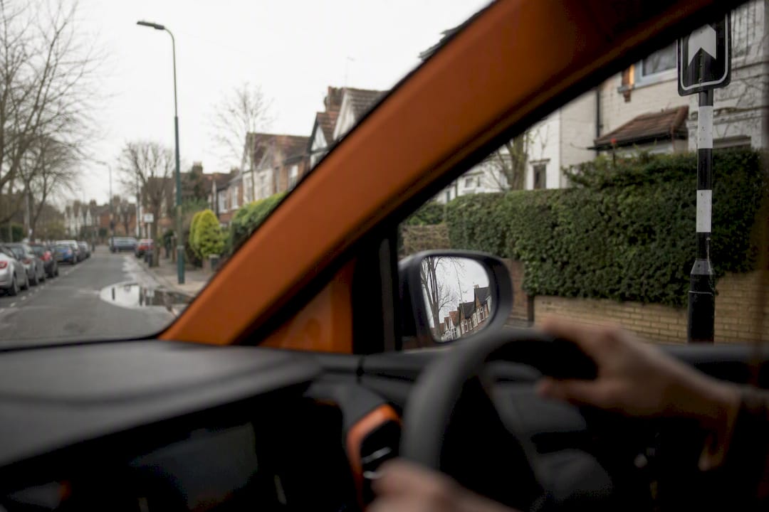 Welcome to Connect Driving School 22 View from inside car approaching spiral roundabout