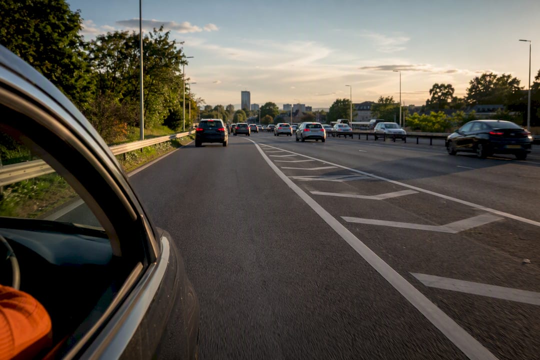 Welcome to Connect Driving School 21 Learner vehicle merging onto A41