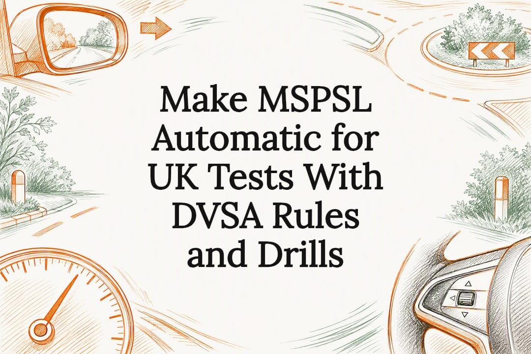 MSPSL driving test title card