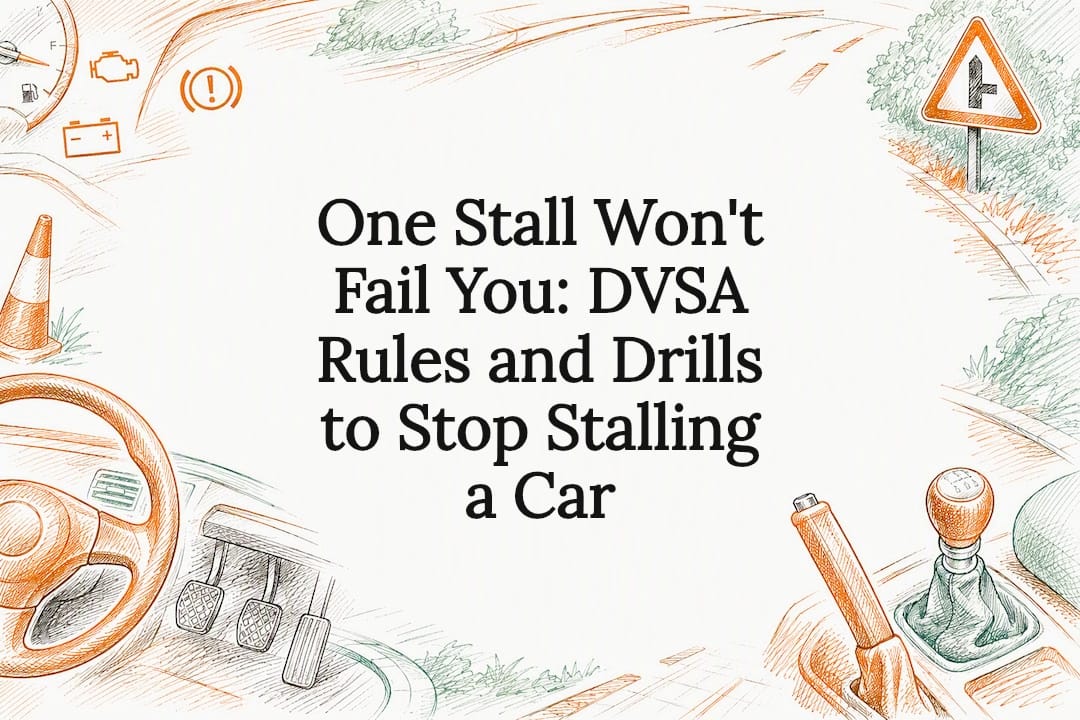 Welcome to Connect Driving School 22 Decorative stalling driving test title card