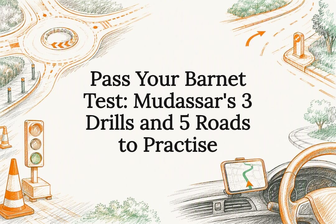 Welcome to Connect Driving School 22 Barnet driving test route title card