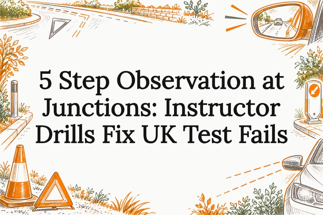 Welcome to Connect Driving School 22 Decorative UK junction observation title card