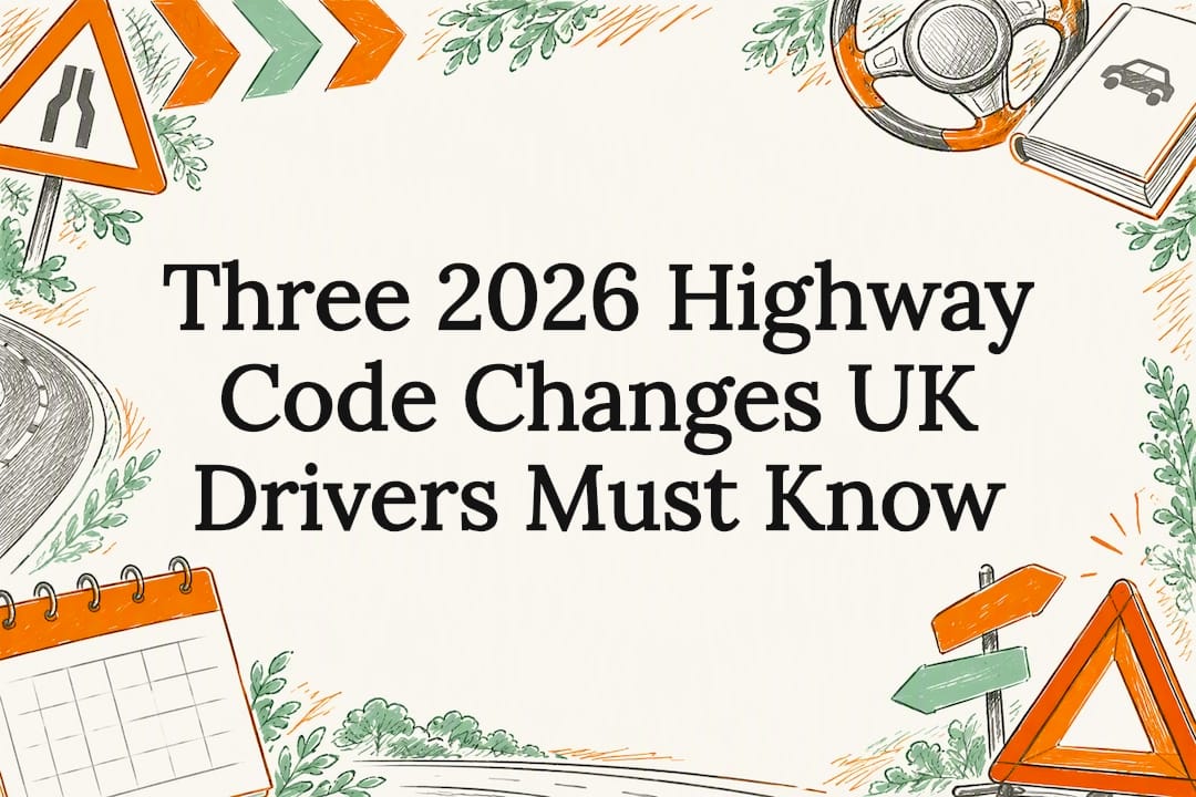 Decorative Highway Code changes title card