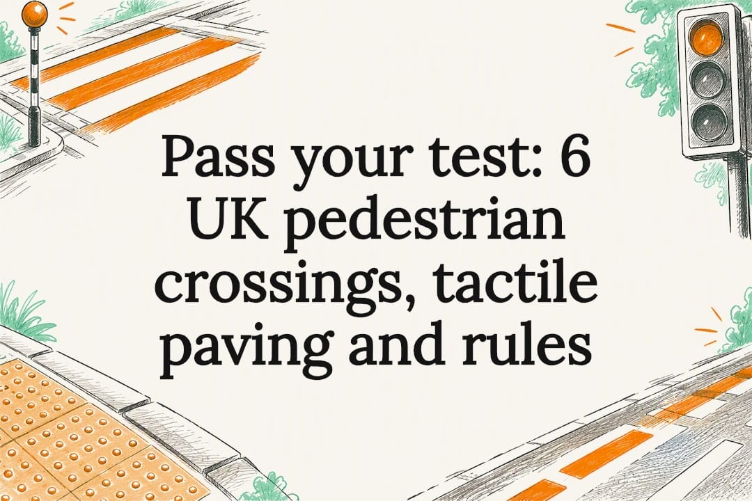 Welcome to Connect Driving School 22 Decorative UK pedestrian crossing title card
