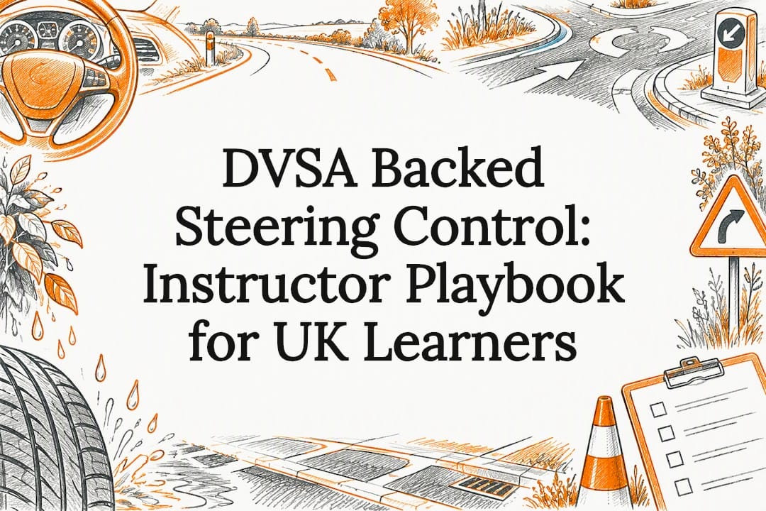 Hand-drawn steering control title card